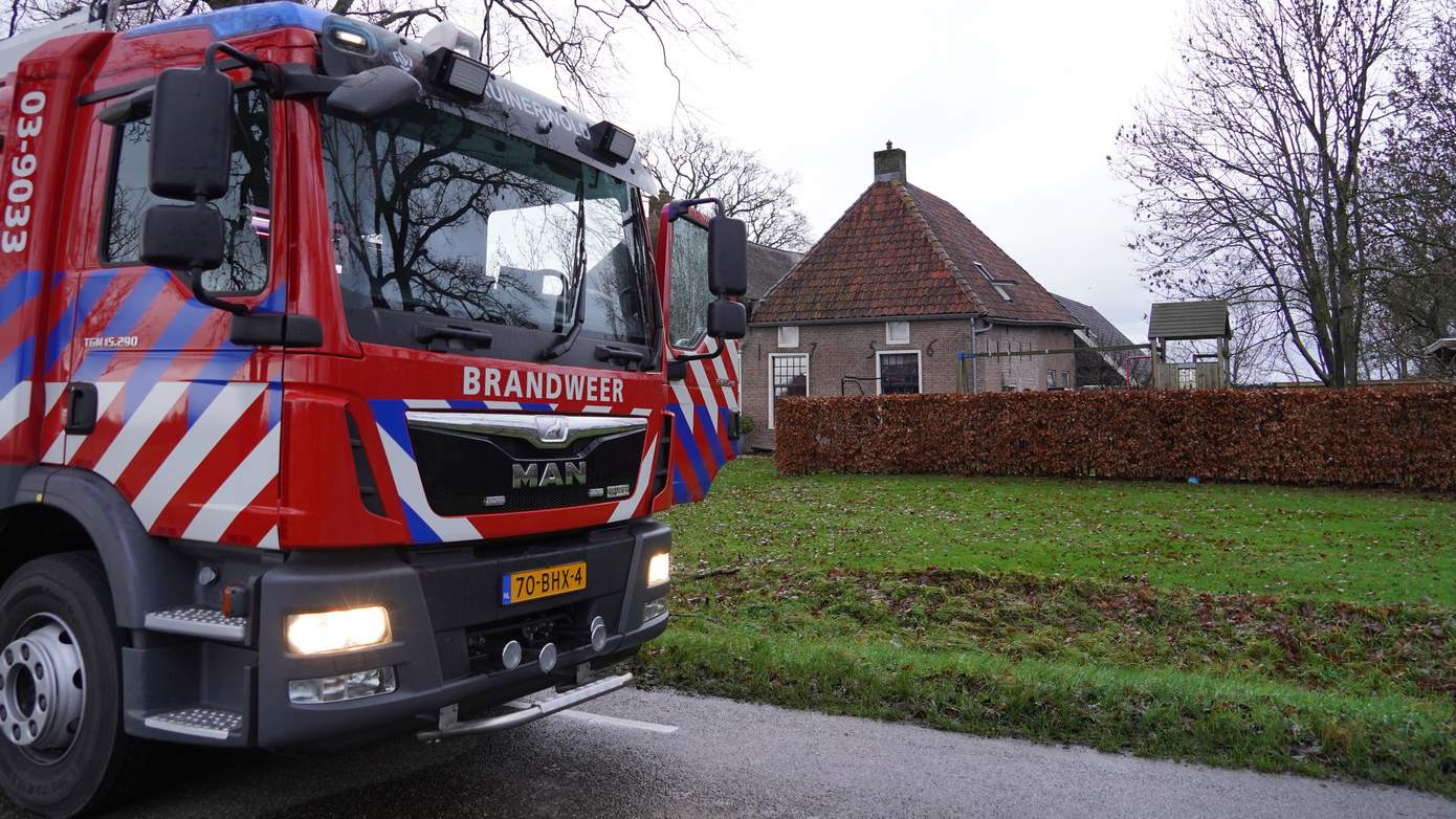 Zorgboerderij ontruimd vanwege brand in televisie