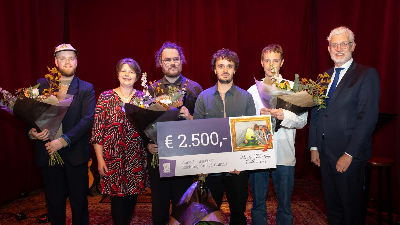 Max Wind en Joeri Heegstra winnen Drentse Talentprijs Cultuur 