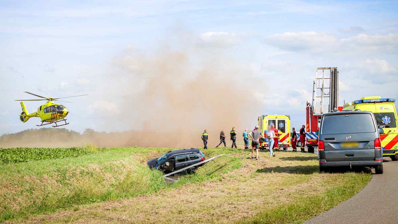 Traumahelikopter ingezet voor ernstig eenzijdig ongeval