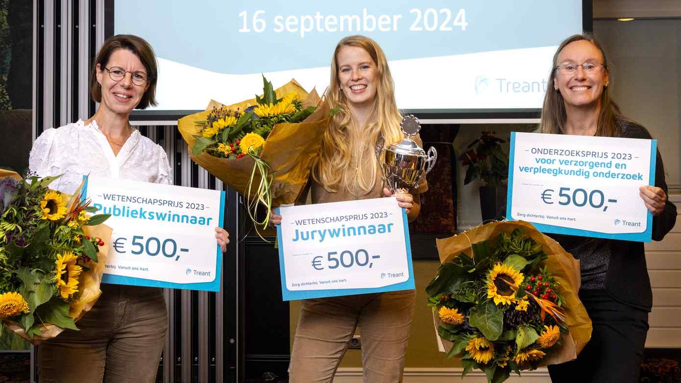 Céline Heuving, Henriette Kikkers en Jeanne te Nijenhuis winnen Treant Wetenschaps- en onderzoeksprijs