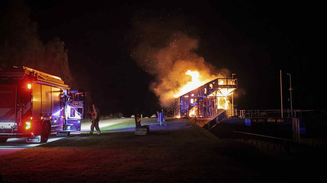 Tweede verdachte brand in paar dagen tijd verwoest gebouwtje bij sluis