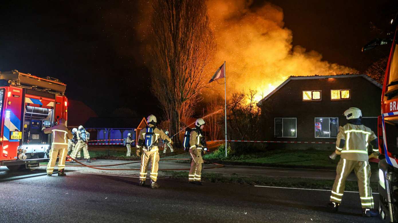 Woning verwoest door uitslaande brand