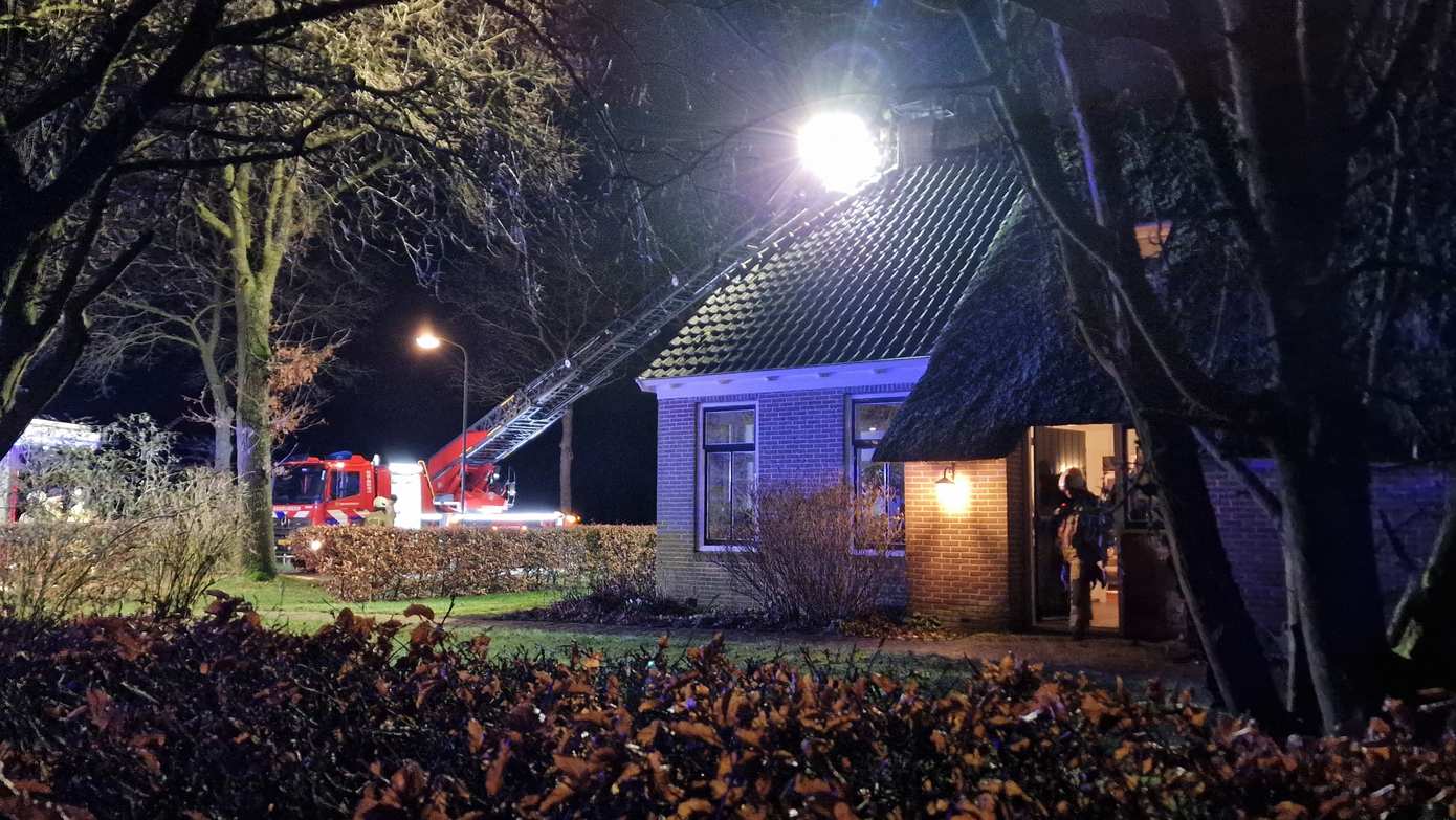 Brandweer ingezet voor schoorsteenbrand in Anderen